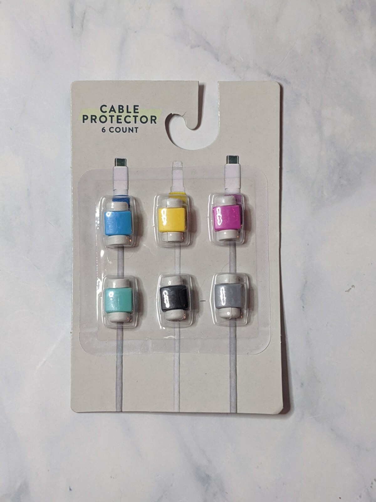 6 Count Multicolor Cable Clips Covers Sensitive Area of Cables Protects Wire