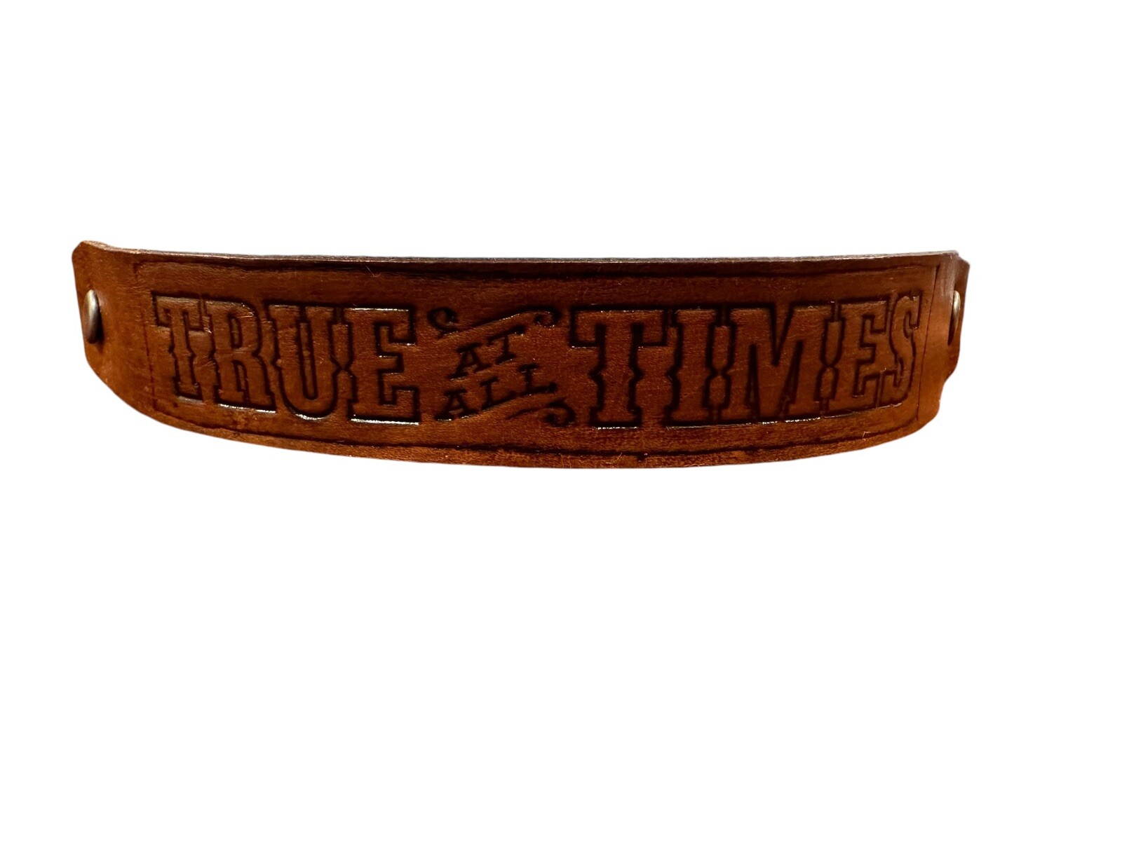True At All Times Leather Cowhide Cuff Bracelet