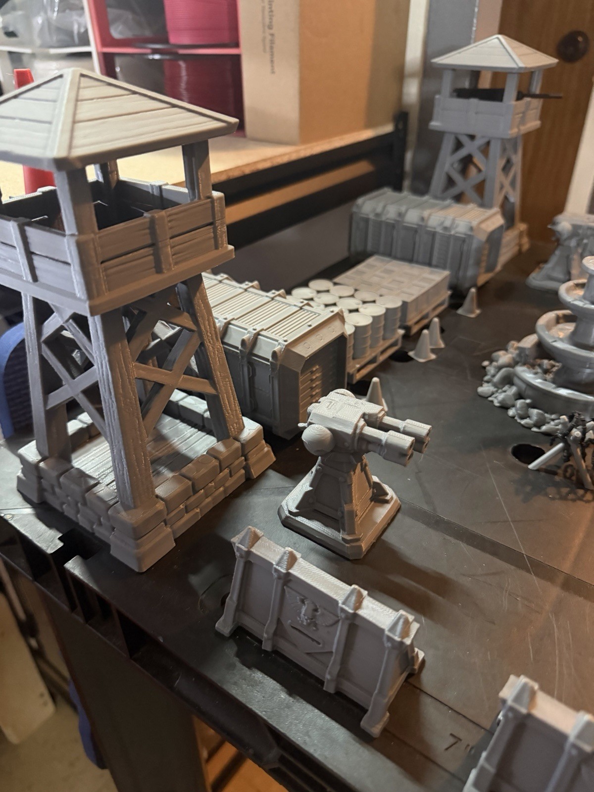 Warhammer DnD Compatible Destroyed Prison Gray Unpainted