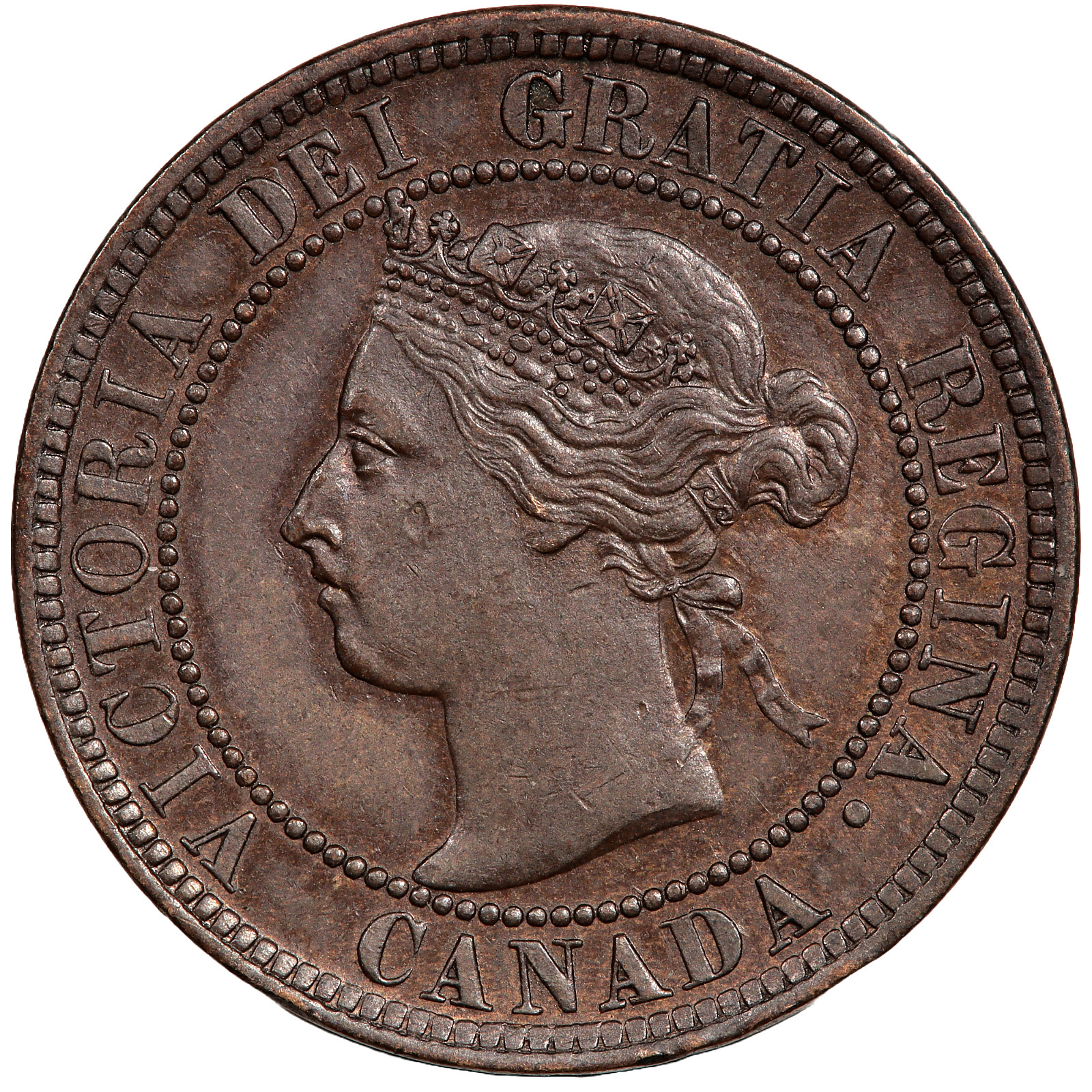 1900 CANADA QUEEN VICTORIA 1 ONE CENT COIN