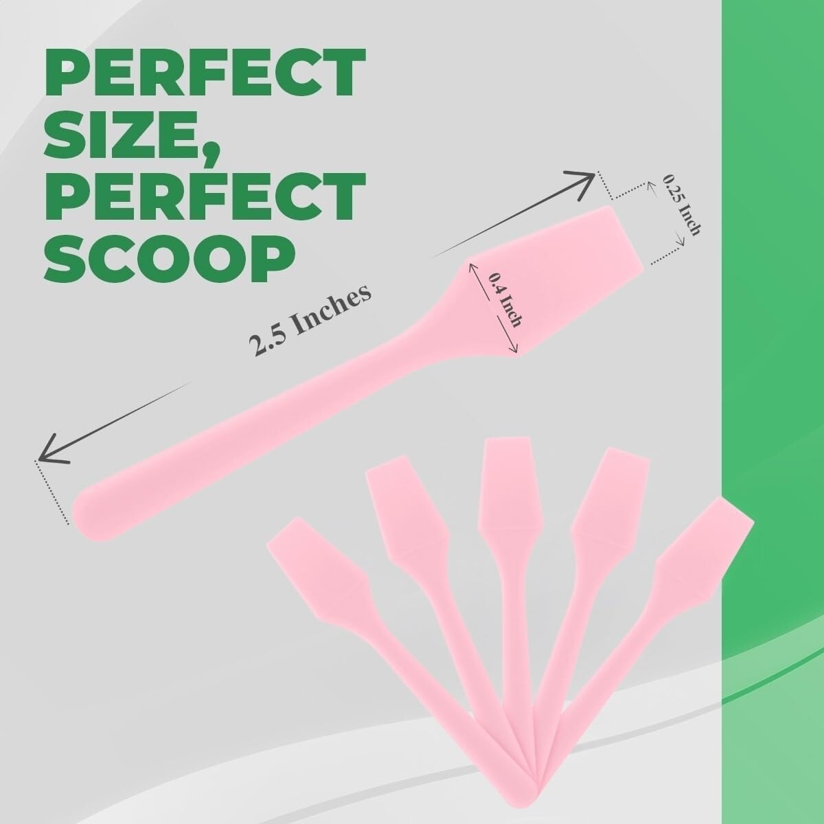 Kopperko Small Plastic Spatulas - 2.5" Cosmetic Makeup Spatulas, Pink, 100 Pack