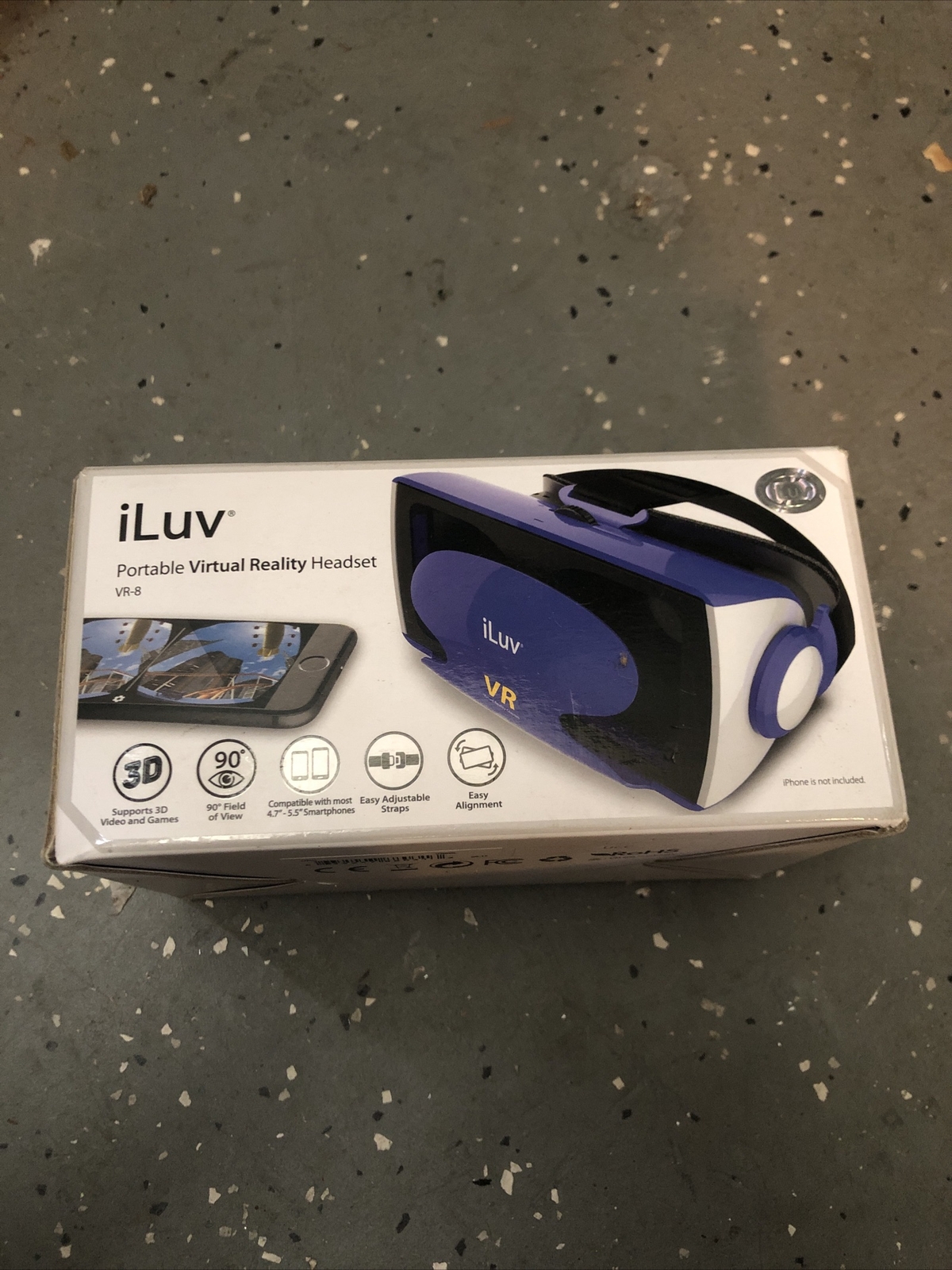 ILUV VIRTUAL REALITY HEADSET FOR SMARTPHONE BLUE - FREE SHIPPING