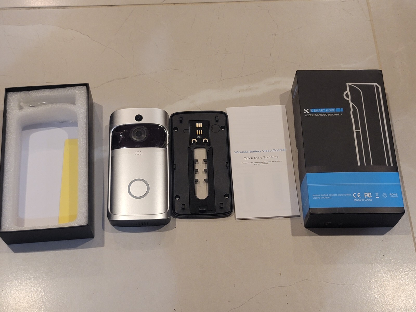 WiFi Wireless Video Doorbell X Smart Phone Door Ring Intercom Security Camera