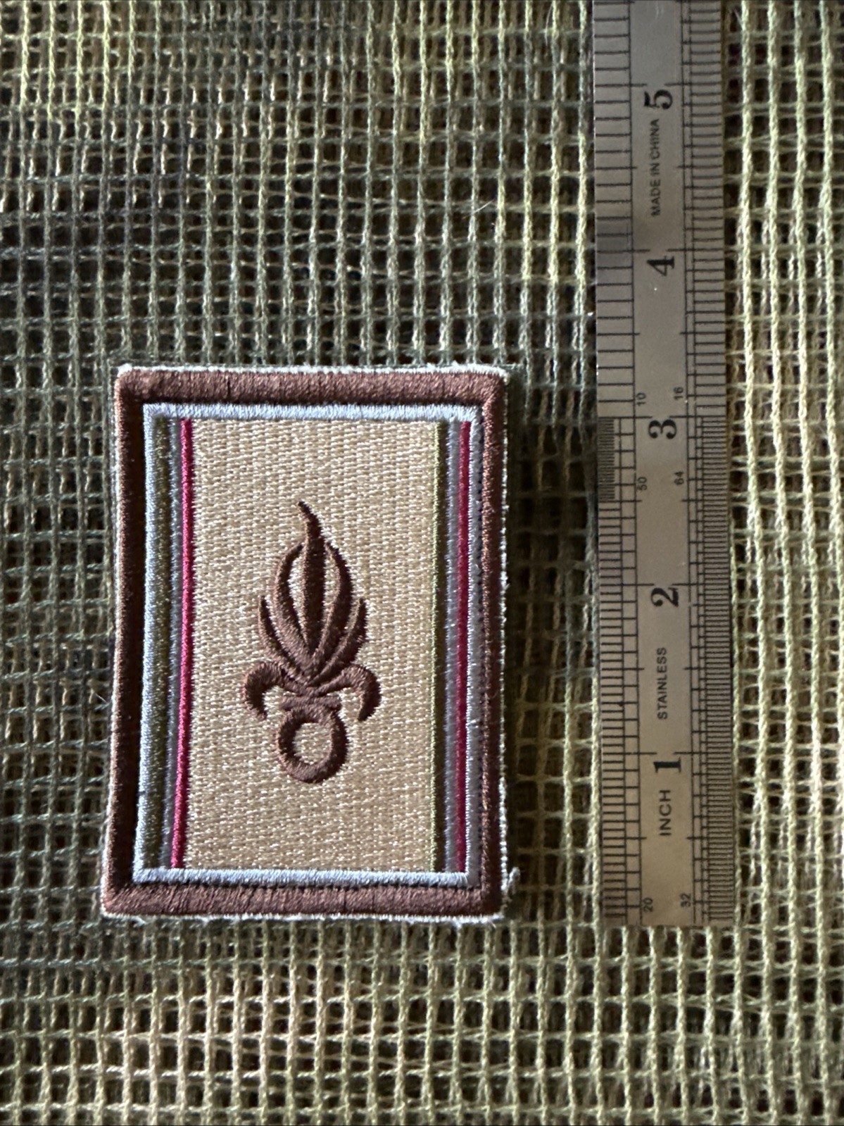 French Foreign Legion 2e REI Pocket Patch -Desert Afghan War Patch