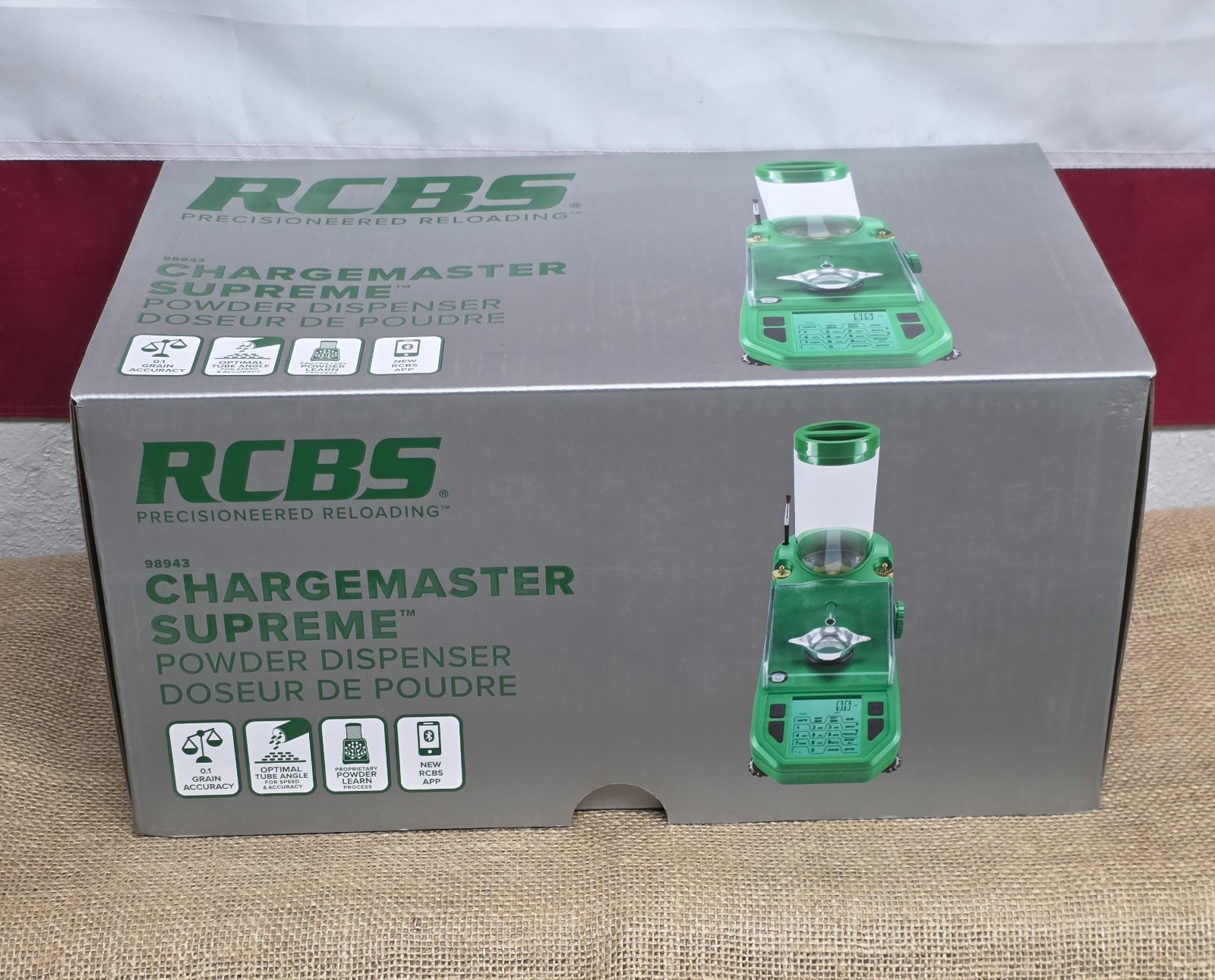 RCBS ChargeMaster Supreme Bluetooth Powder Dispenser, 1500 Grain Capacity #98943
