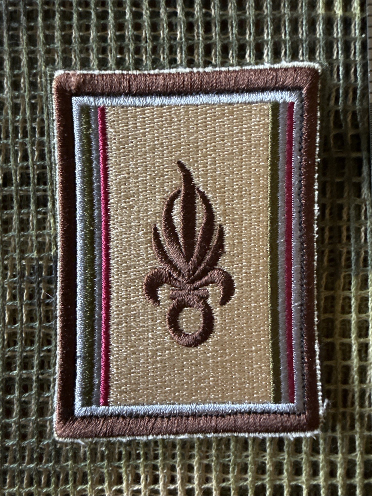 French Foreign Legion 2e REI Pocket Patch -Desert Afghan War Patch