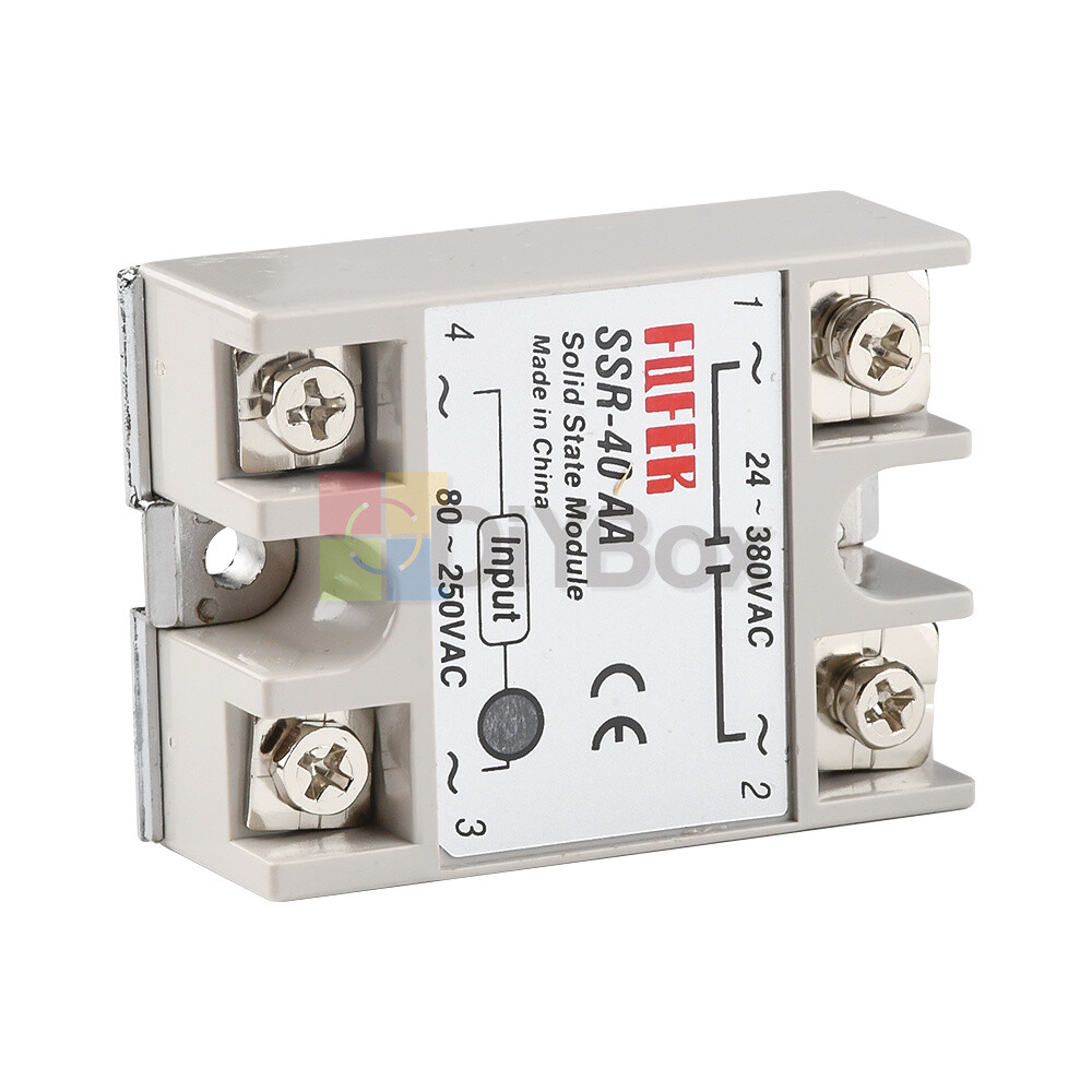 SSR-40AA 40A Solid State Relay Module SSR 80-250V AC / 24-380V AC USA