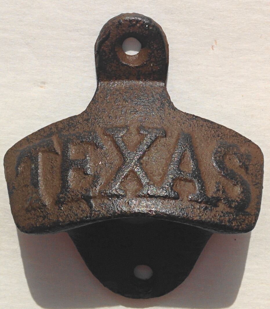 200pc Texas Cast Iron Wall Mount Bottle Openers Rustic Vintage Barware Man Cave