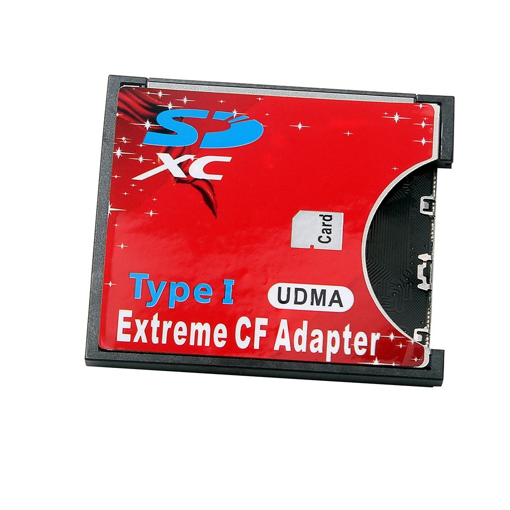 CF-SD SDHC Compact Flash CF1 Type 1 slim Memory Card Adapter 32gb 64gb 128gb
