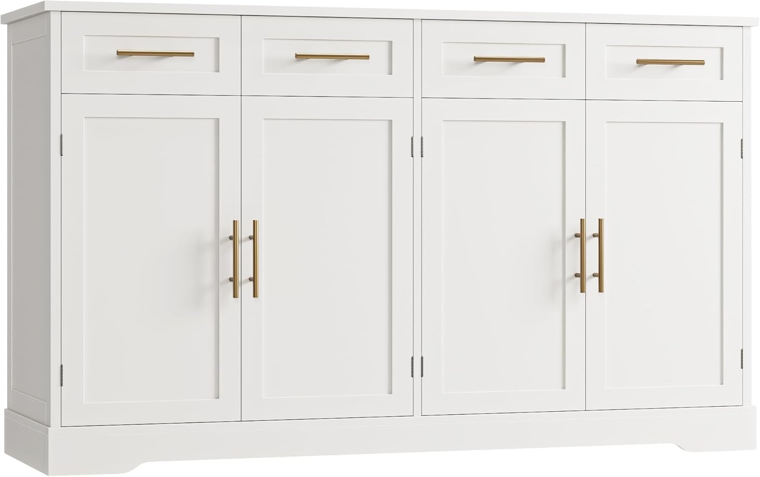 HOSTA 60" Lar Buffet Sideboard with Stora, 36" Tall Kitchen Buffet