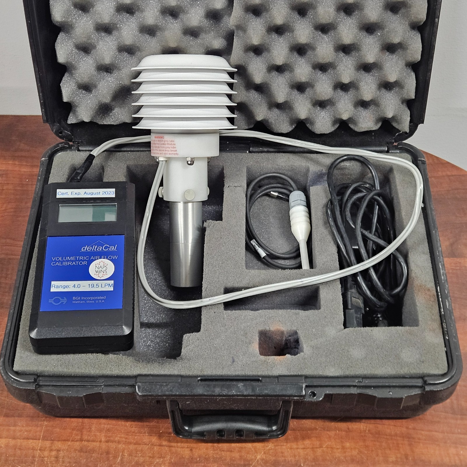 BGI Deltacal High Flow Air Calibrator Kit 4.0–19.5 LPM EPA FRM Compatible