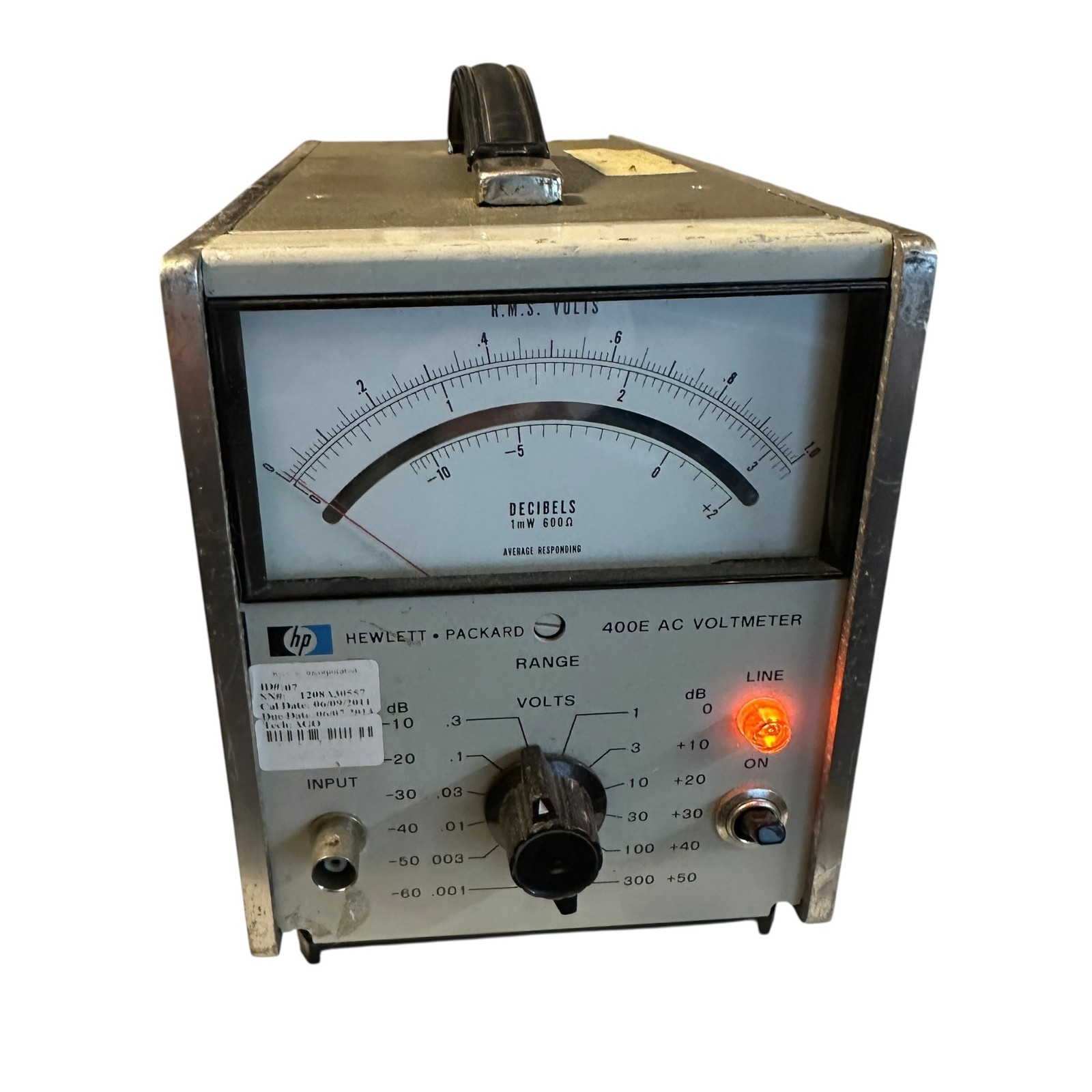 Hewlett Packard HP 400E AC Millivolt Meter
