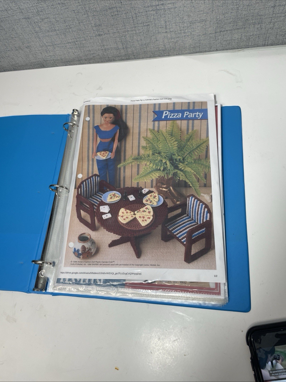 Plastic Canvas Dollhouse Patterns Kitchen Dining Room Fashion Doll Playhouse