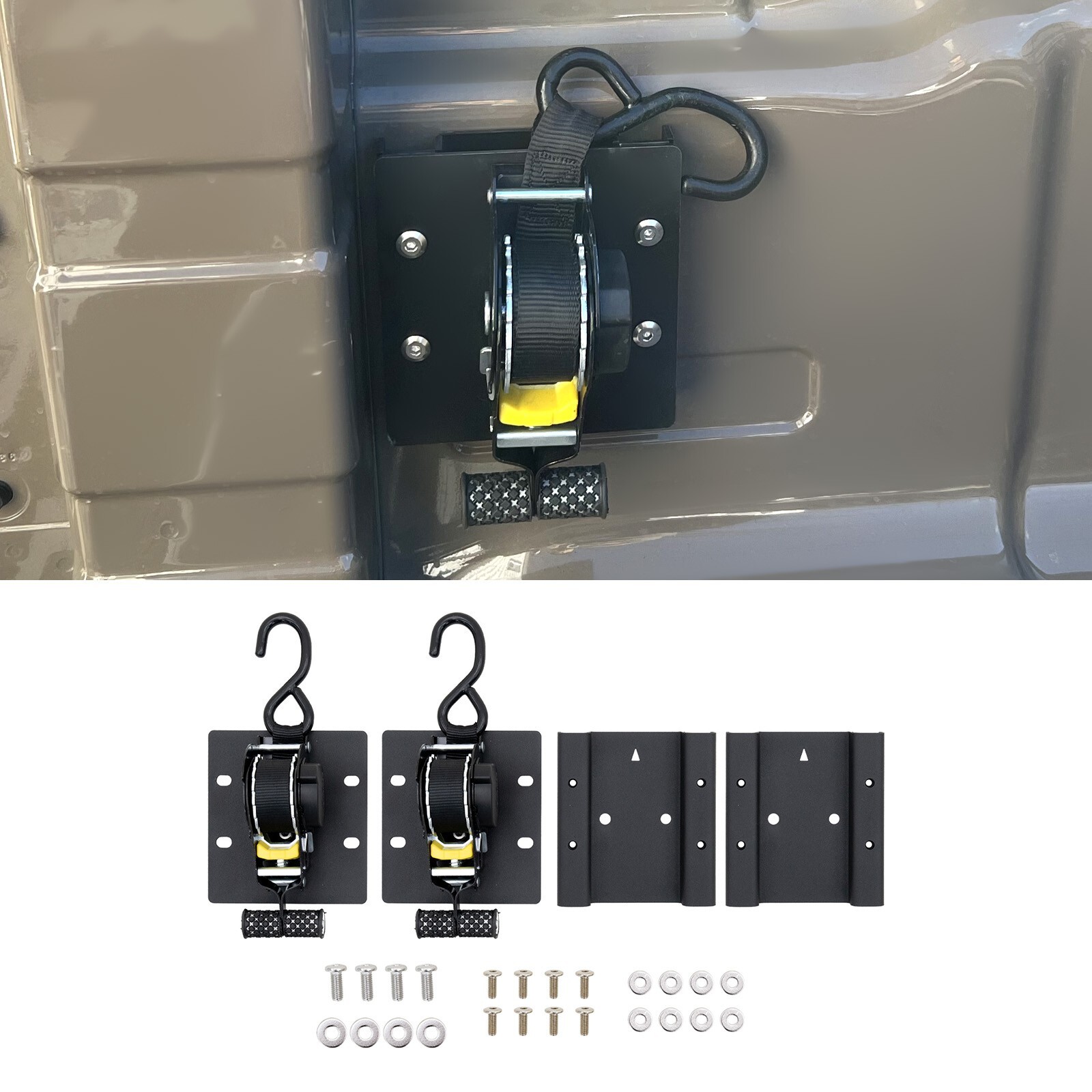 Retractable Ratchet Straps For 2022-2025 Nissan Frontier  2PCS Retracting Straps