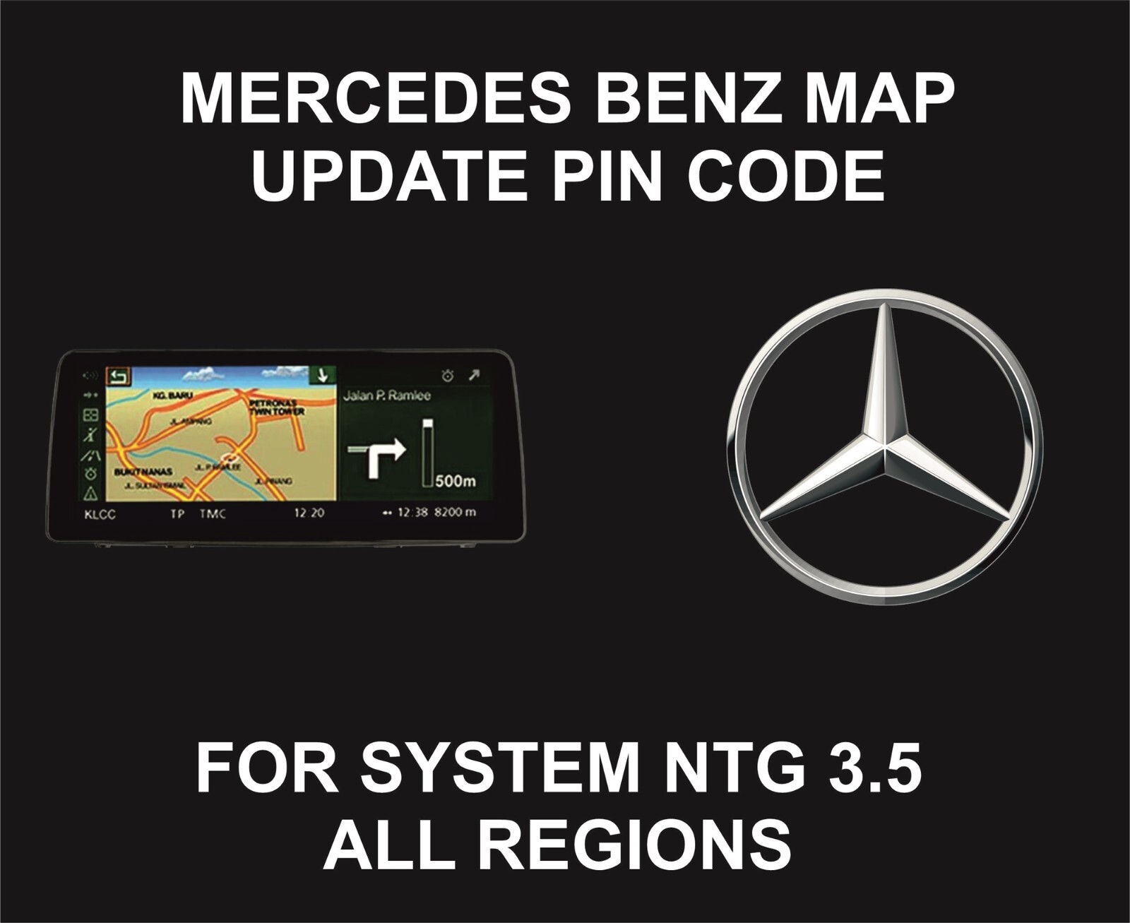 Mercedes Navigation Map Update, For System NTG 3.5, All Regions
