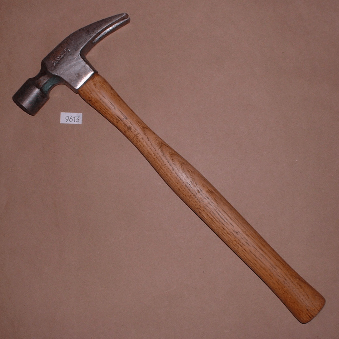 Craftsman 28oz Framing Hammer w/Milled Face & Original Wood Handle Trade Mark-M=