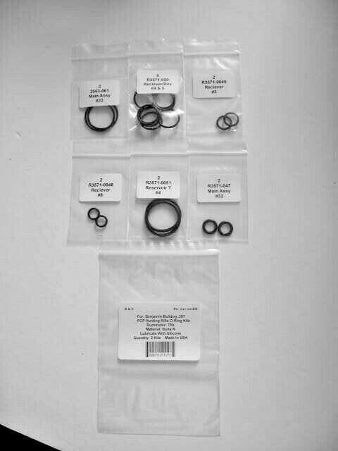 Double Crosman Benjamin Bulldog .357 Air Rifle O'ring kit / R&S 011-121BB