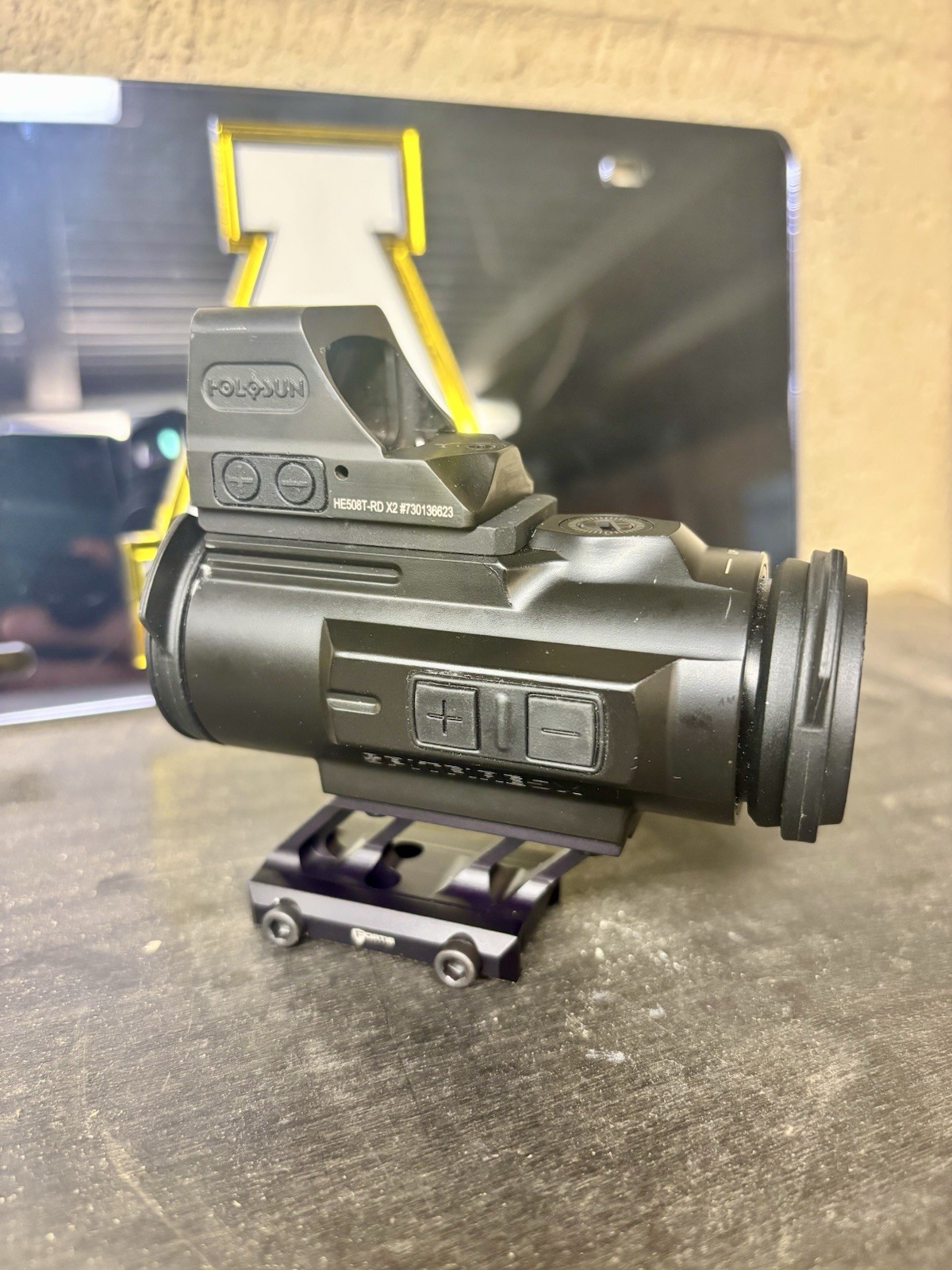 Vortex Spitfire 5X Prism & Holosun HE508T-RD X2 Red Dot