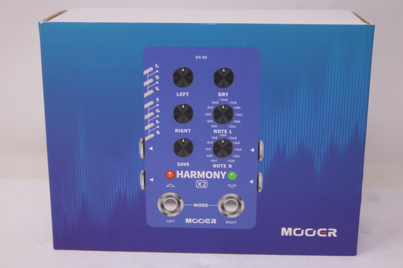 Mooer Harmony X2 Dual Footswitch Dual Harmony Effects Pedal w/box