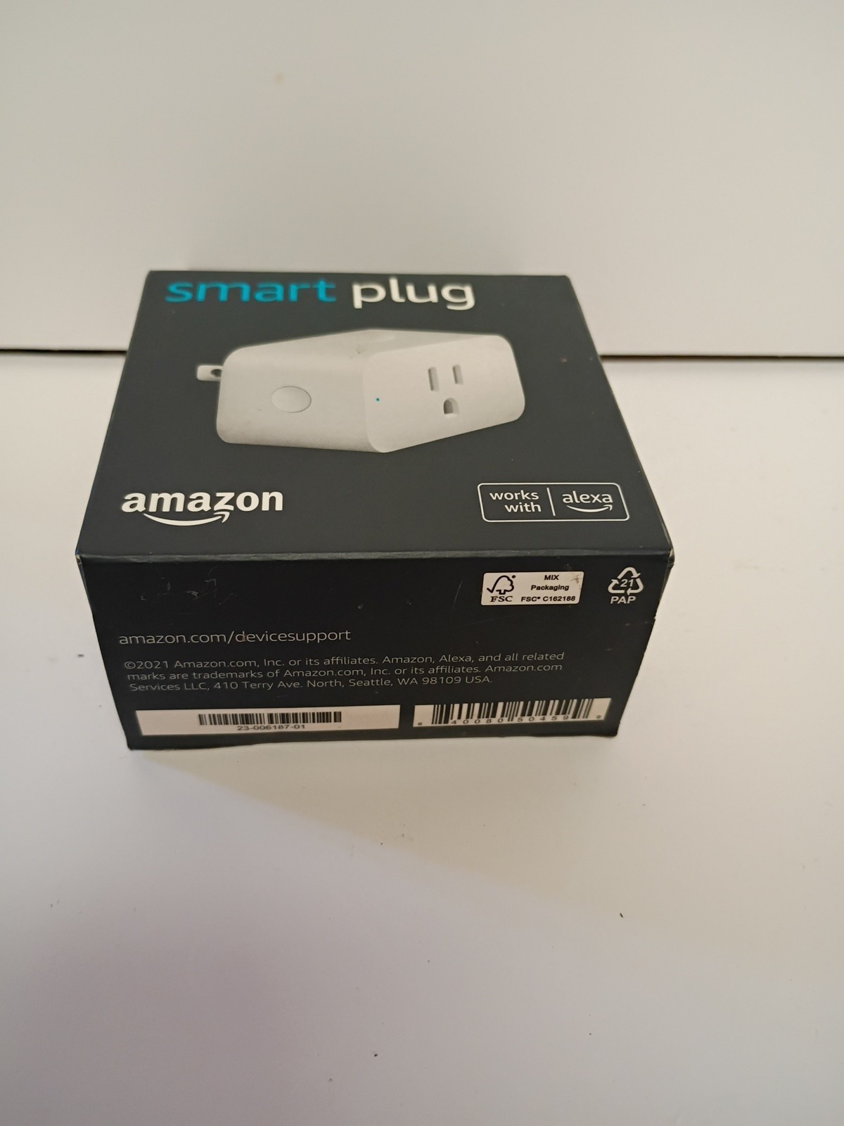 Amazon Smart Plug White, Compatible with Alexa, New