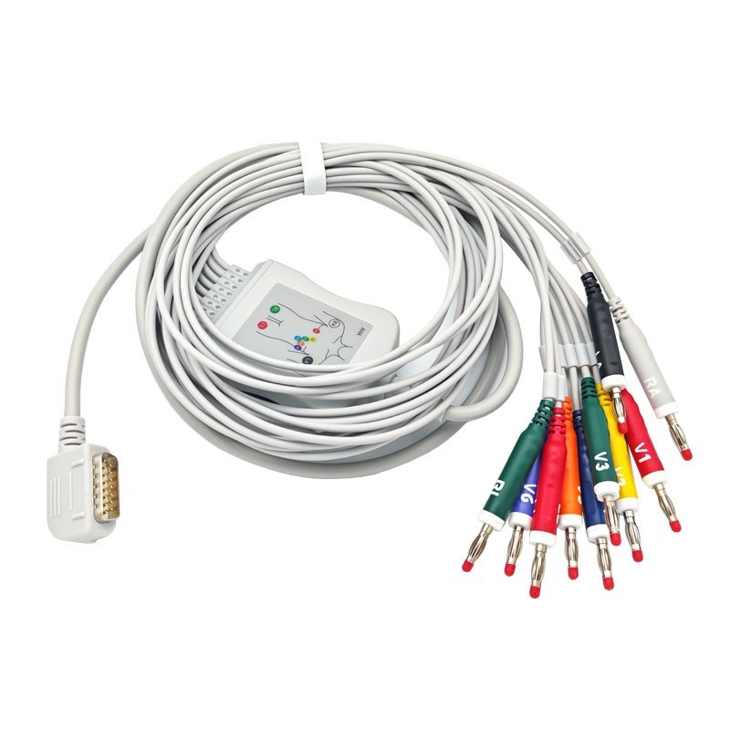 Direct-Connect EKG Leadwire Cable 10-Lead, Banana4.0,Compatible KENZ 108/109/110