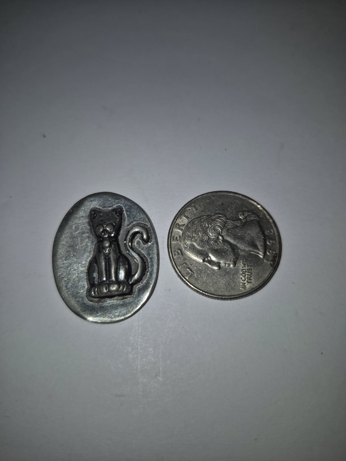 Cat Purrfect Blessing Pocket Charm, Pewter TT19