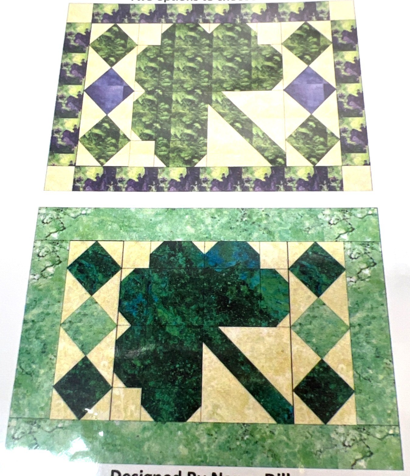 Calendar Placemats March Shamrock Quilting Pattern By Nancy Dill 12 1/2" x 18 1/