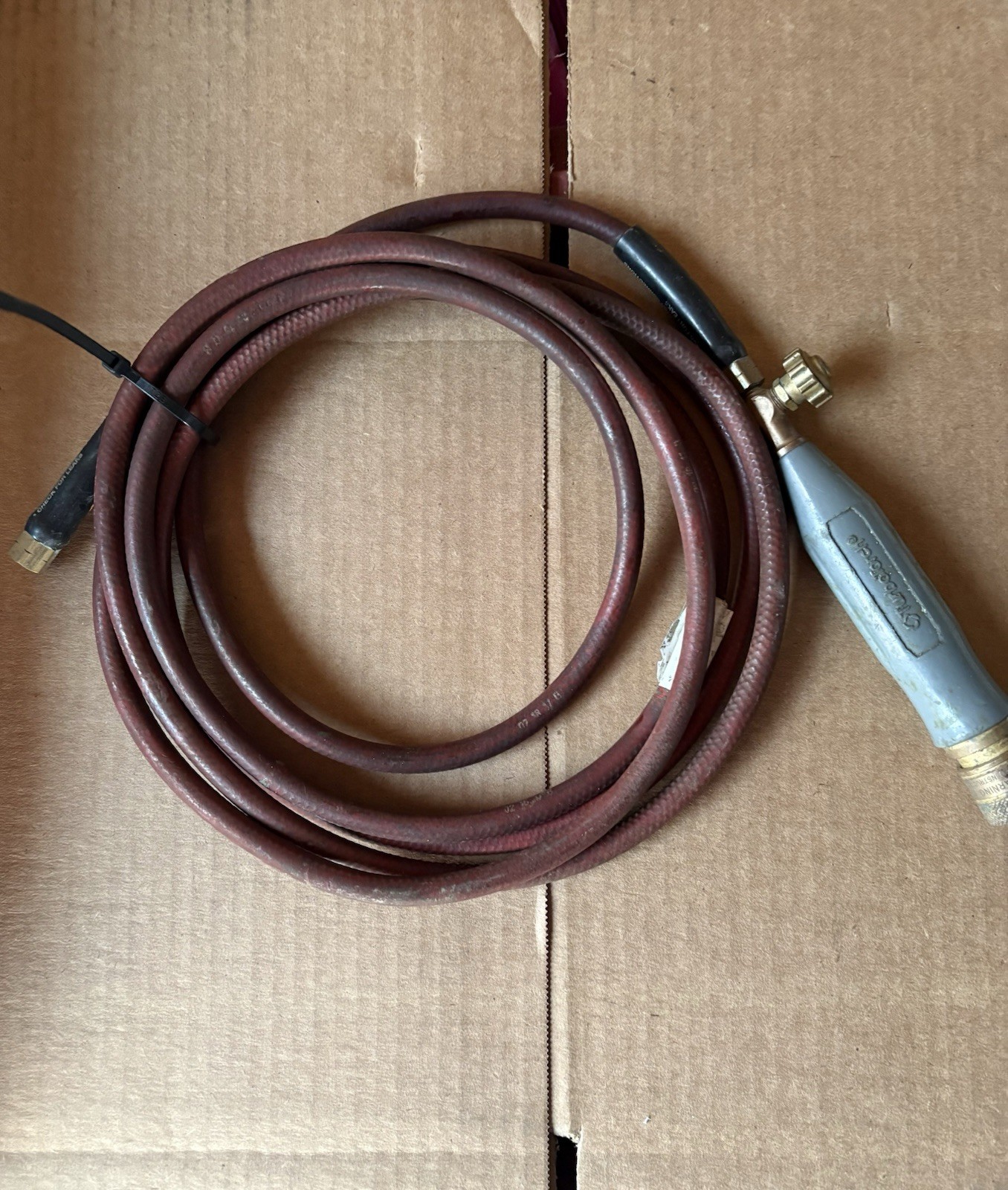TurboTorch Pro-Line Propane Turbo Torch Handle w/ Hose, Fixed Neck Tube