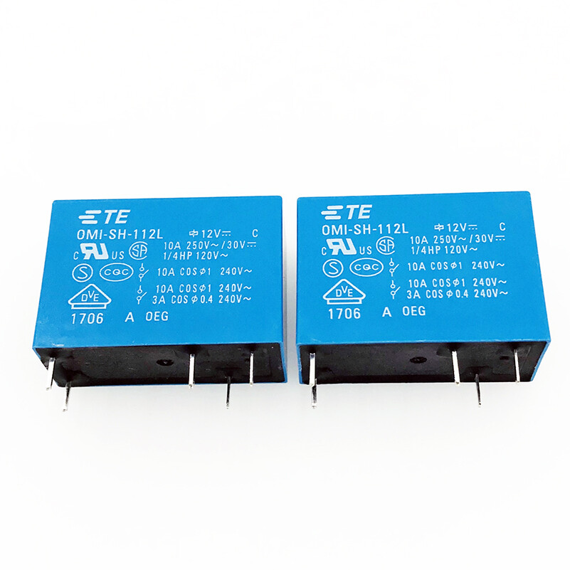 2PCS Tyco Electronics OMI-SH-112L 12VDC Power Relay 5Pins