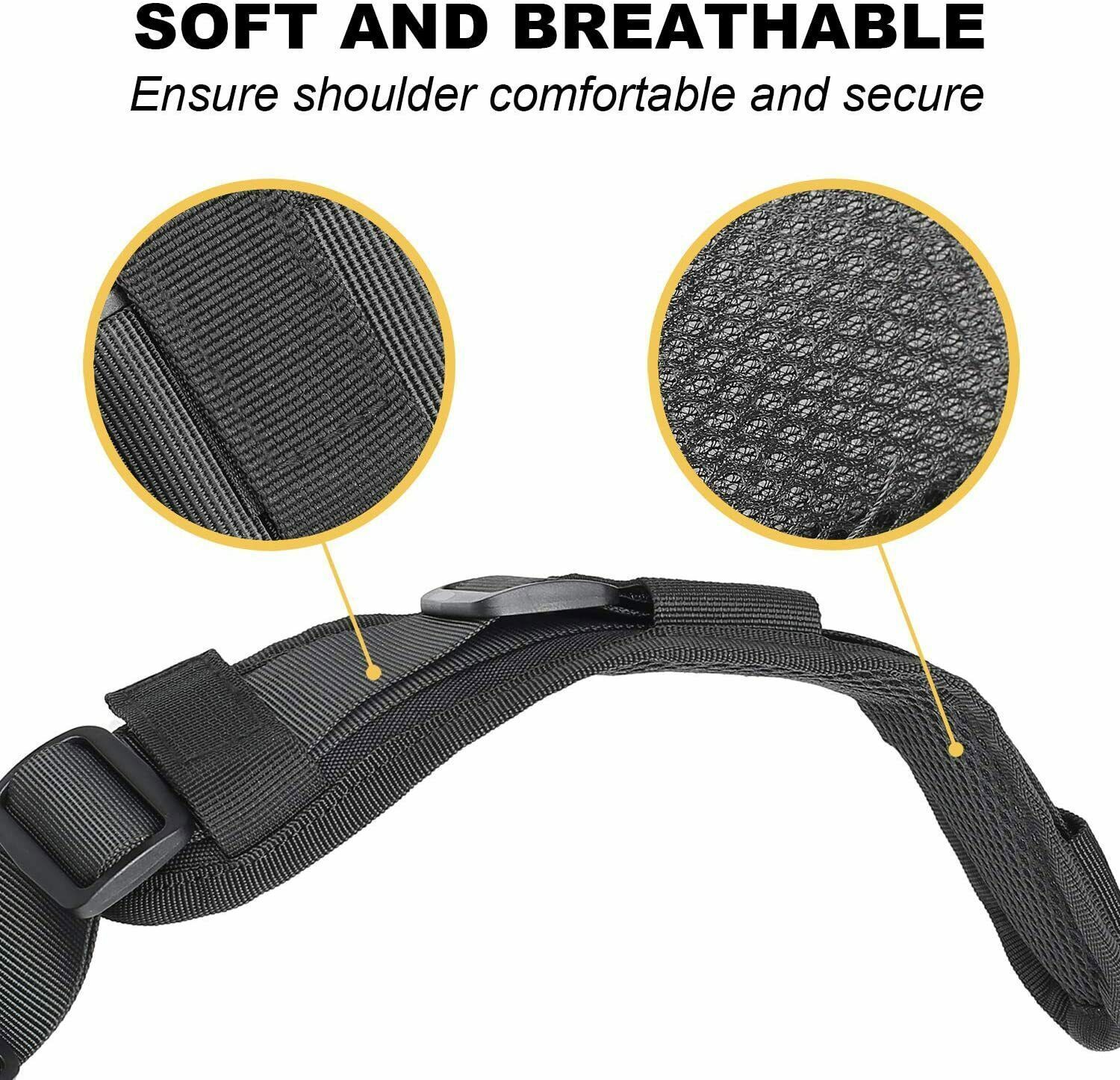 Tactical Quick Release Two-Point Rifle Gun Sling Adjustable with Shoulder Padded