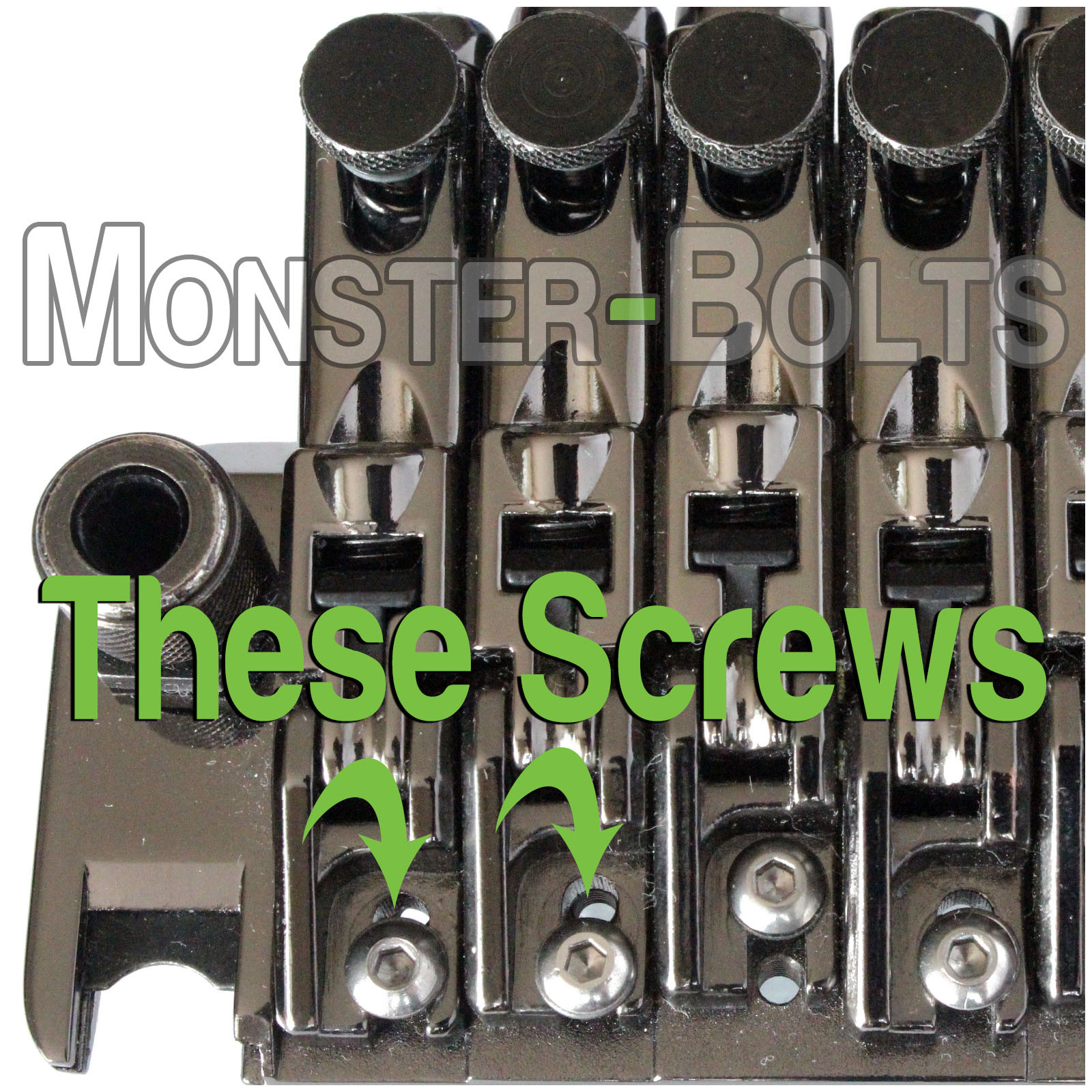 Ibanez Edge Zero / ZR Saddle Intonation Mounting Hold Screws Black Alloy Steel