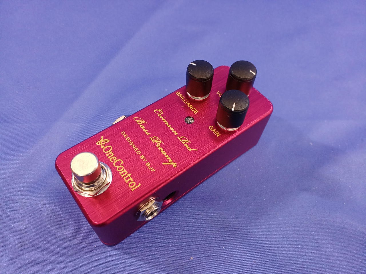 ONE CONTROL Crimson Red Bass Preamp Guitar Effect Pedal Used