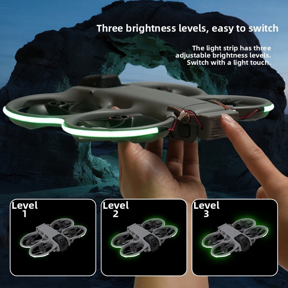 LED Light Strip Compatible with For DJI AVATA 360 - 3-Level Brightness Control