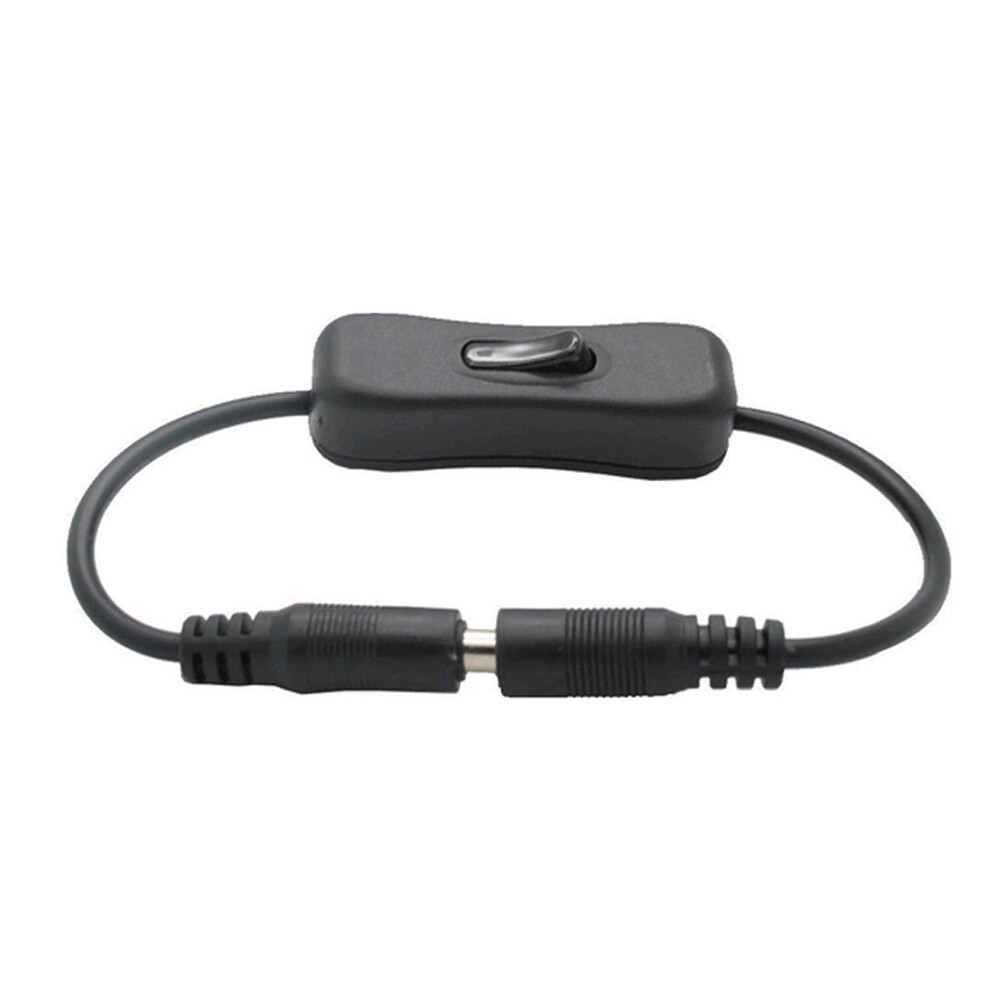 LED Light Strip In-line On/Off Switch With Male Female 2.1mm/5.5mm Connector,12V