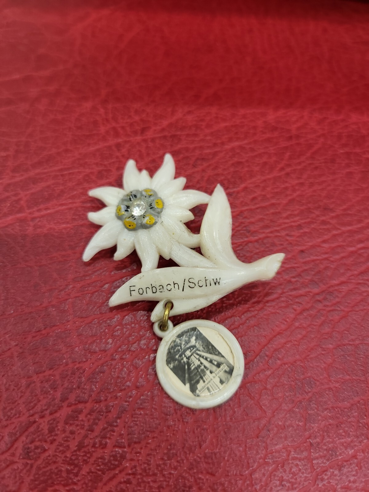 Pin hat pin hiking pin brooch Forbach/Schw.