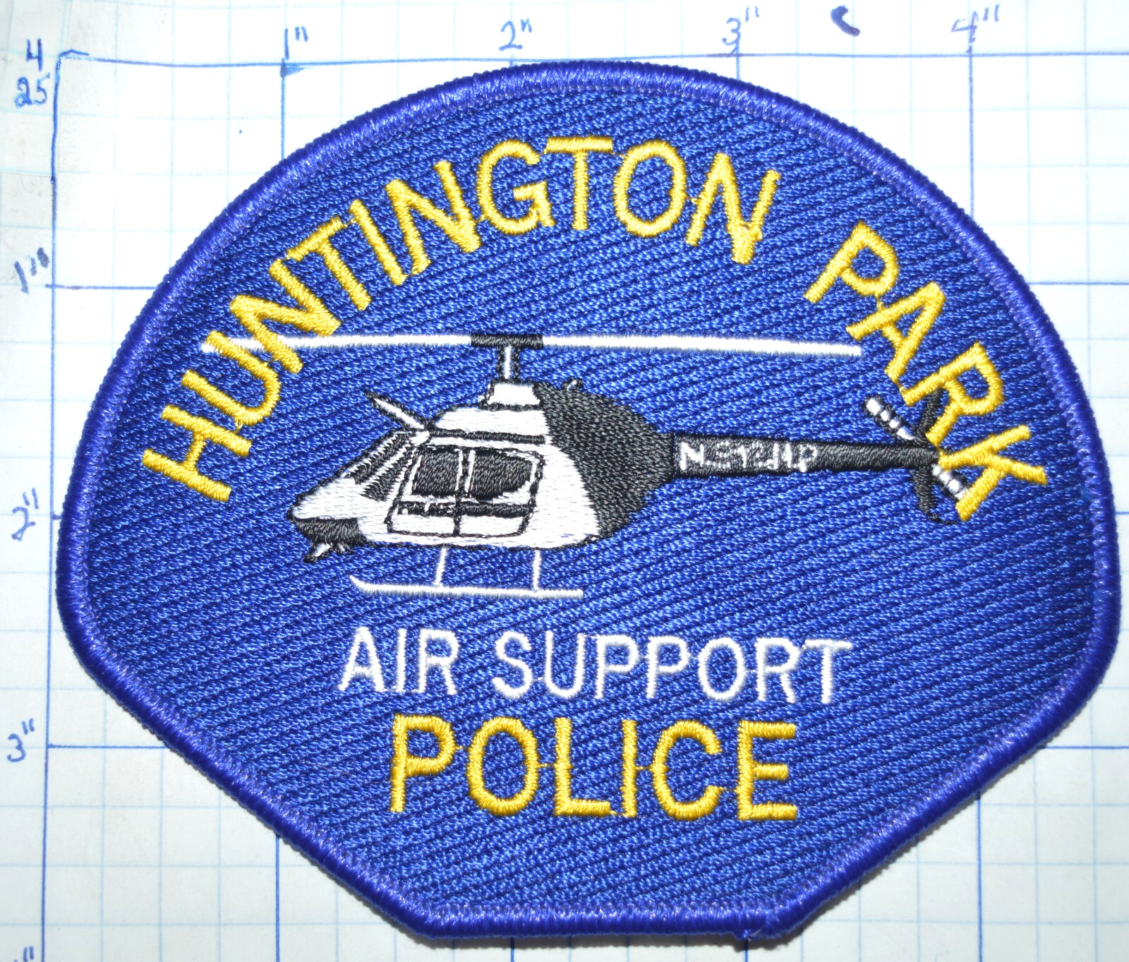 CALIFORNIA, HUNTINGTON PARK AIR SUPPORT SEARCH RESCUE POLICE DEPT PATCH