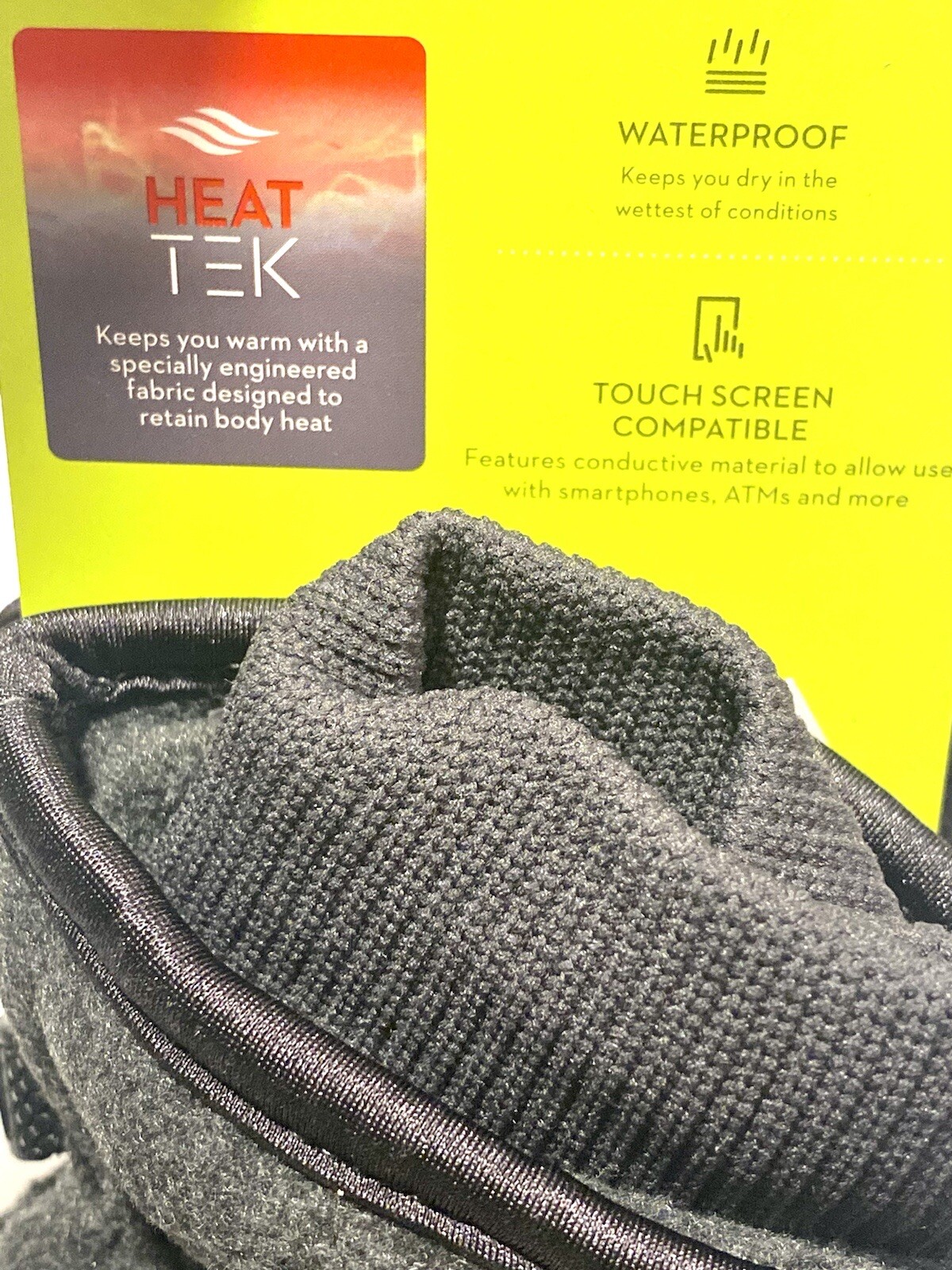 TEK GEAR Men's HEAT Tek 3M Thinsulate Microfleece Gloves Touch Screen Compatible