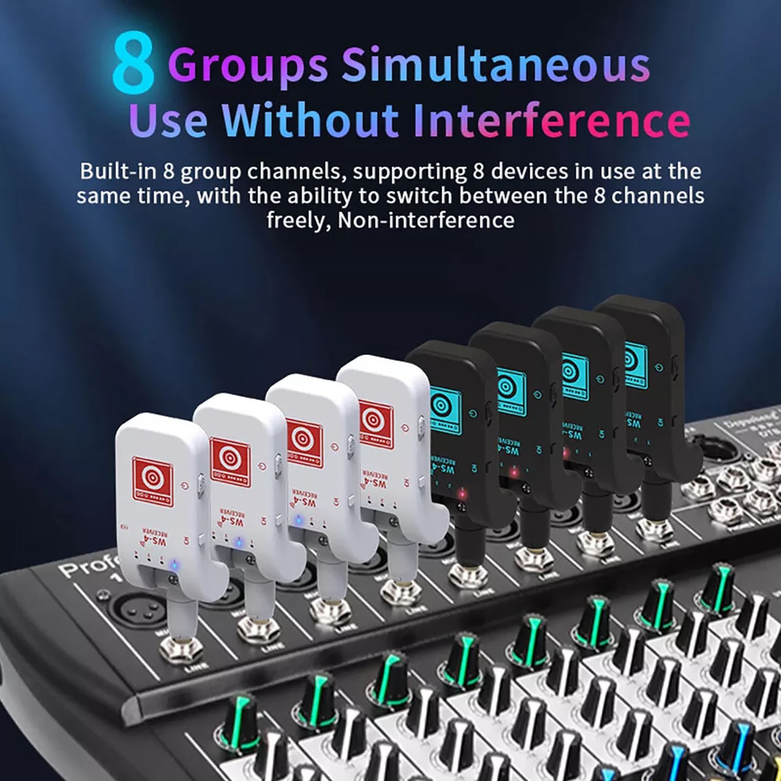 Excellent Quality 2.4G Wireless Guitar Rechargeable Transmitter And Receiver