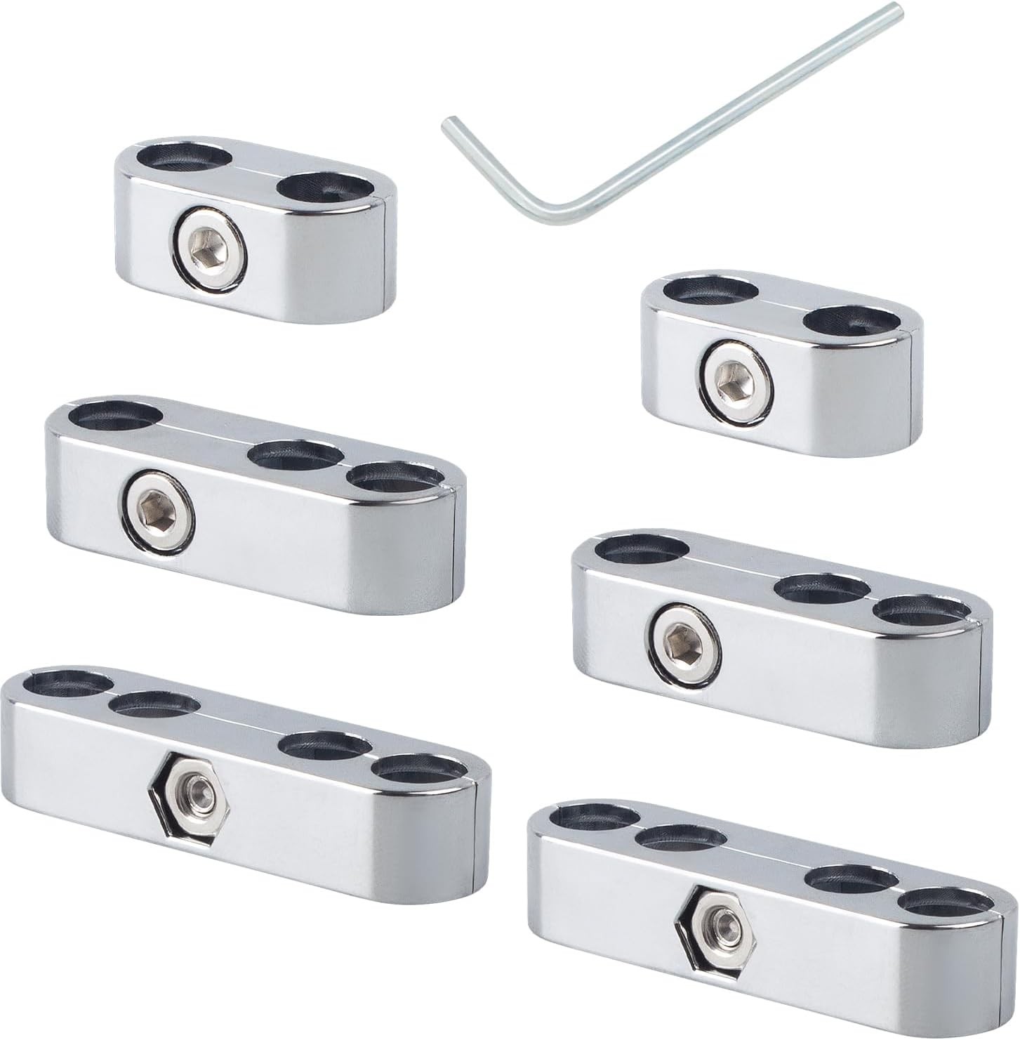 6 Pcs Universal Spark Plug Wire Separators Kit Plastic Fit for All 7mm 8mm 9.5mm