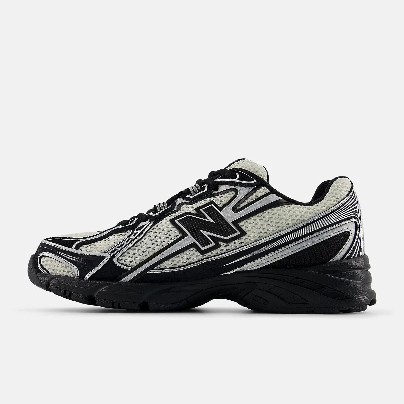 New Balance 740 Width D U7407XT Men's US 4-12 Black Angora Silver Metallic