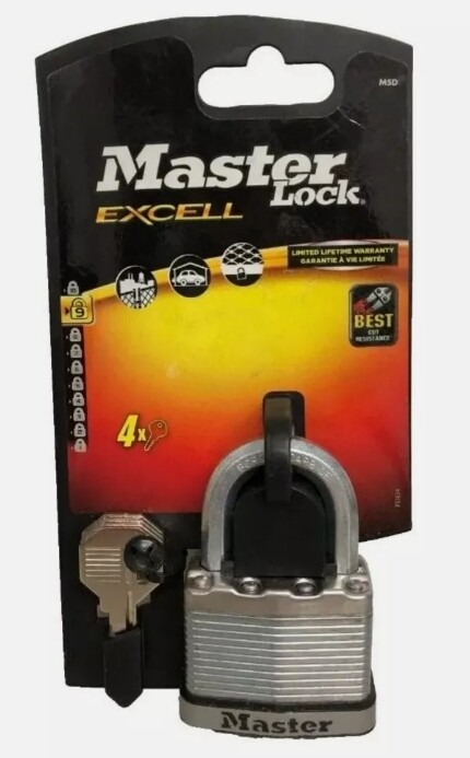 Master Lock M15EURDLF Excell Laminated Steel 50mm Padlock