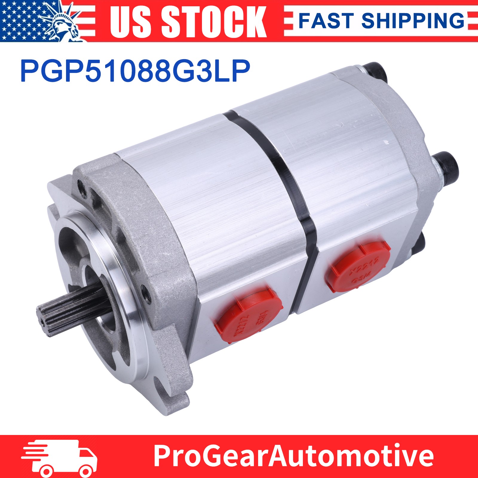 Two-Section Hydraulic Gear Pump PGP51088G3LP For AGT Skid Steer Loader KTT23