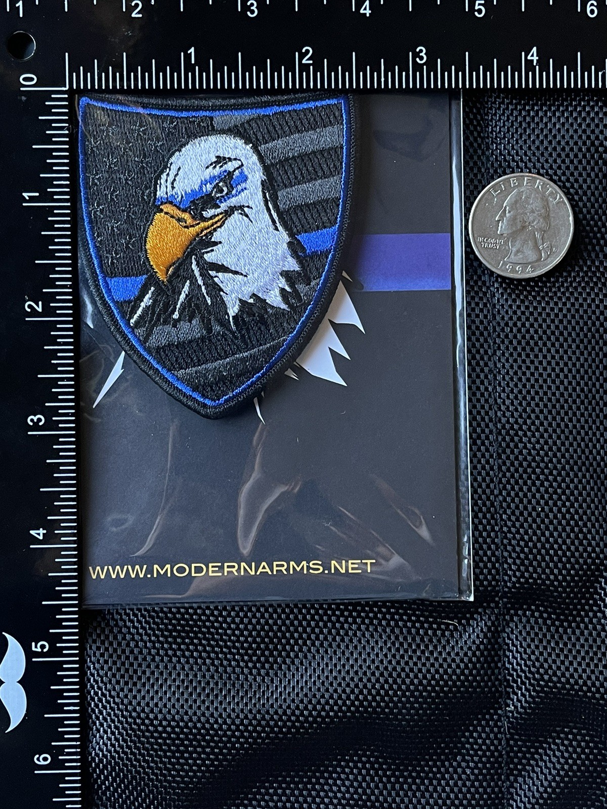 Blue Line Liberty Tactical Morale Patch, Modern Arms Limited, Embroidered