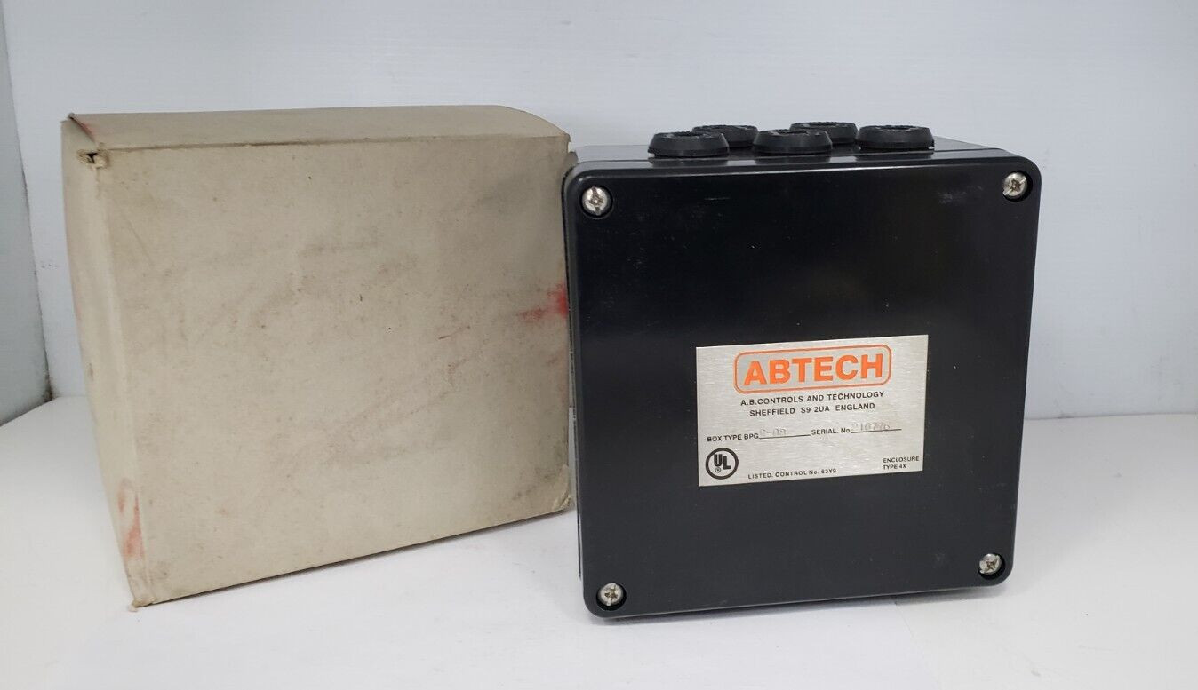 ABTECH BPGC-08 ENCLOSURE, TYPE 4X ENCLOSURE, 6" x 6" x 3-1/2", NIB
