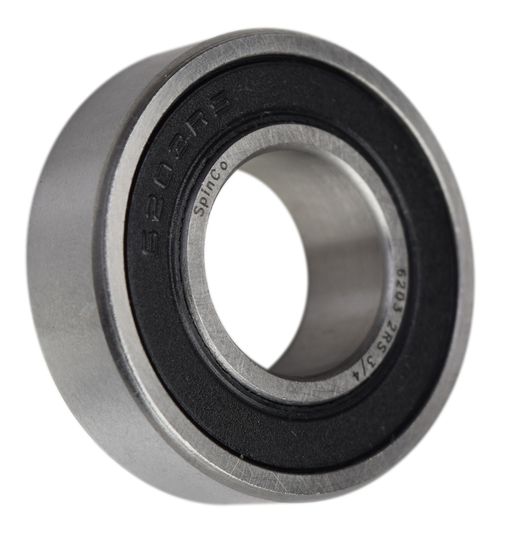 6203-2RS-3/4, 6203LLU12, 203PP12 Sealed Radial Ball Bearing 0.75"X40X12 SpinCo