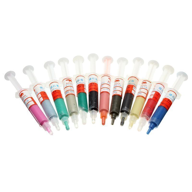 Industrial Diamond Polishing Lapping Paste Compound Syringes W0.5 ~40 Micron Gla