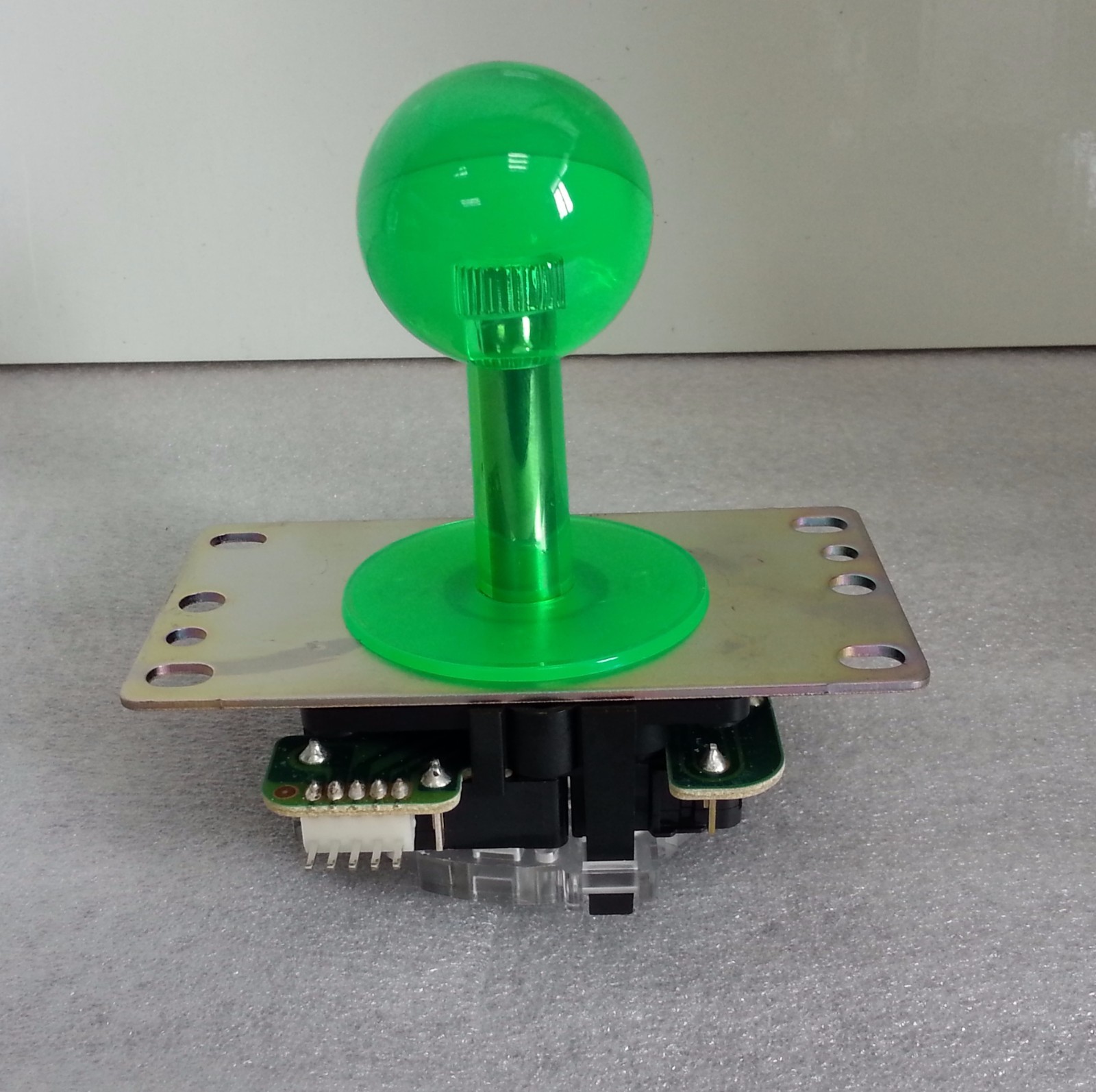 Japan Sanwa Clear Green Joystick & Dust Tube Set Video Arcade Parts JLF-TP-8YT