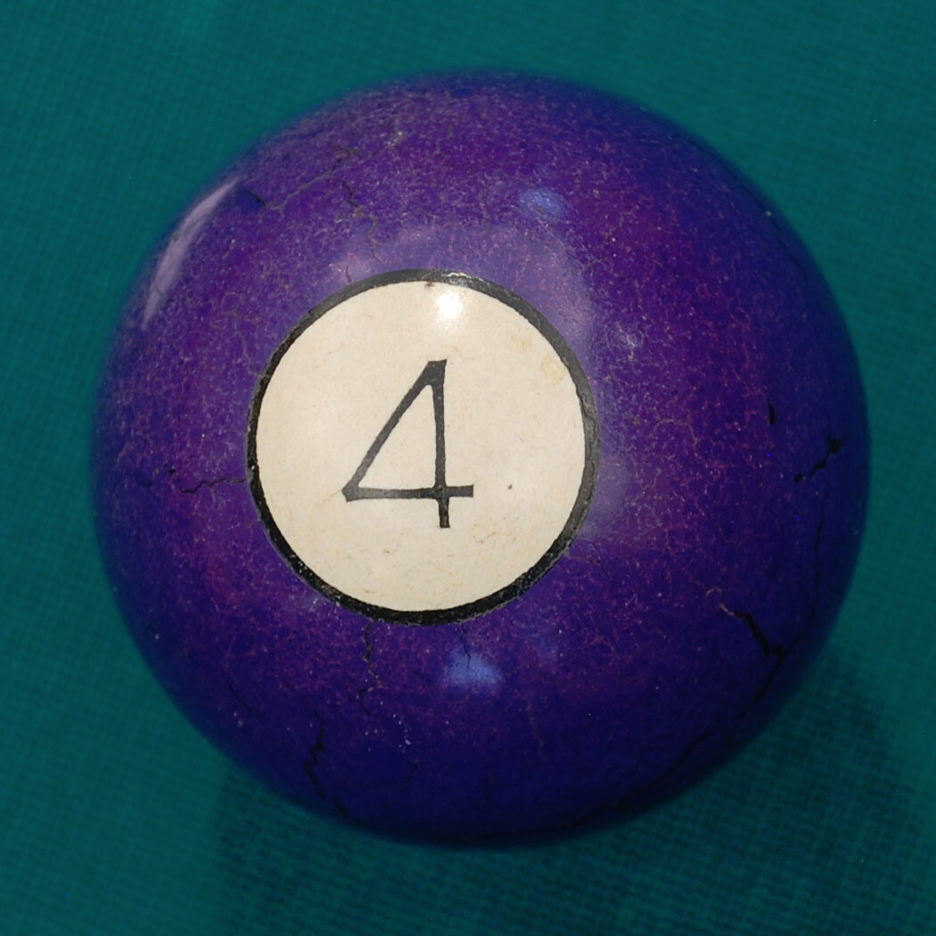 Vintage 2-1/4" Brunswick (BBC) CompoIvory Four Ball