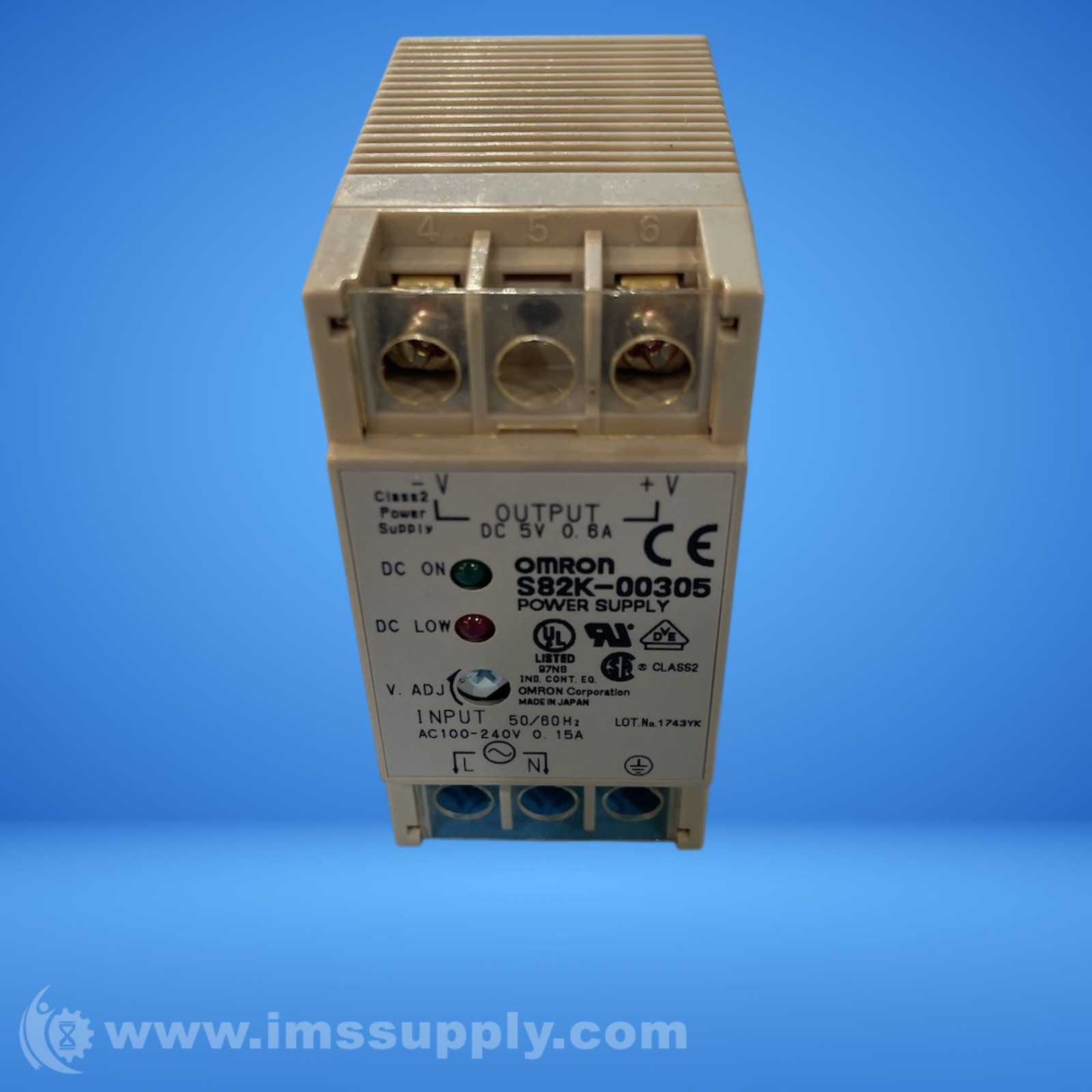 Omron S82K-00305 Power Supply FNOB
