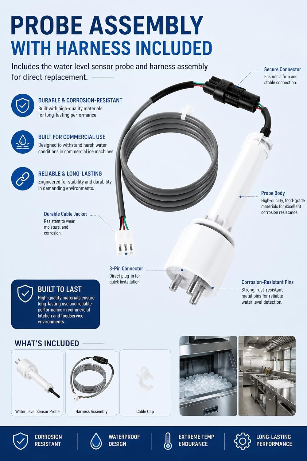 000016053 Water Level Sensor Probe Kit Compatible with Indigo,ID,IY,IR,IB & iT